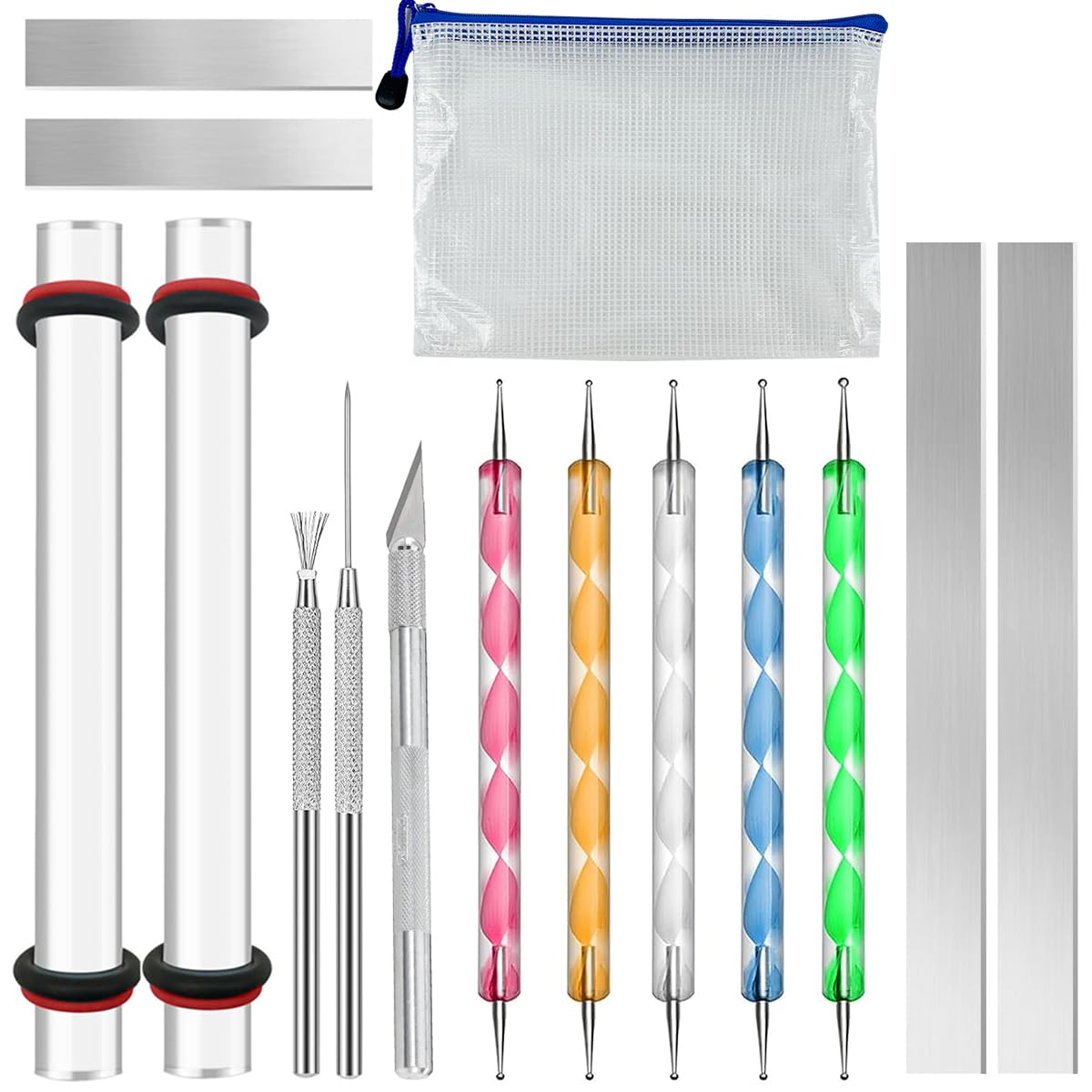 HASTHIP 14Pcs Clay Sculpting Toolkit - Polymer Clay Tools for Carving, Drawing, Dotting, Detailing, Sculpting Starter DIY Clay Tool Kit for Air Dry Clay, Super Clay, Pottery Craft HASTHIP 14Pcs Clay Sculpting Toolkit - Polymer Clay Tools for Carving, Drawing, Dotting, Detailing, Sculpting Starter DIY Clay Tool Kit for Air Dry Clay, Super Clay, Pottery Craft
